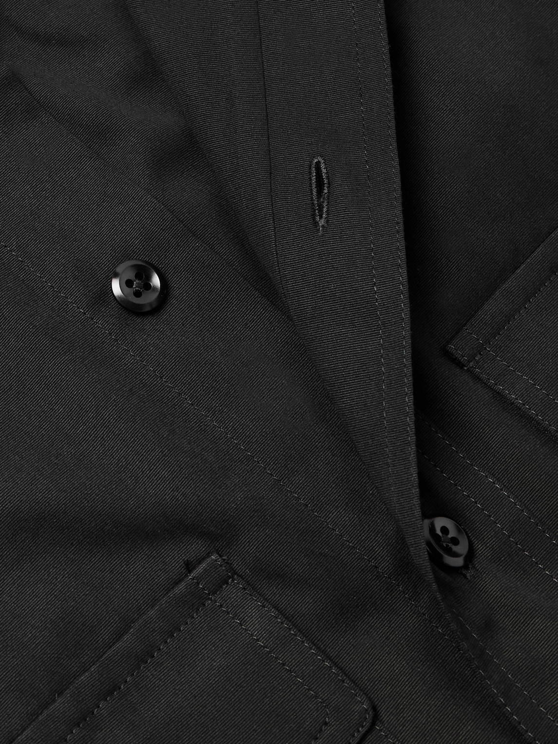 Tom Ford Cotton And Silk-blend Twill Shirt In Black