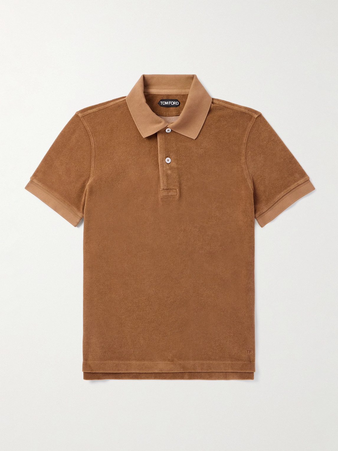Tom Ford Slim-Fit Cotton-Blend Terry Polo Shirt - Men