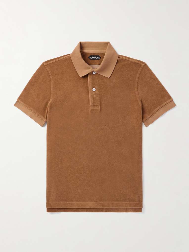 Tom Ford — Slim-Fit Cotton-Blend Terry Polo Shirt