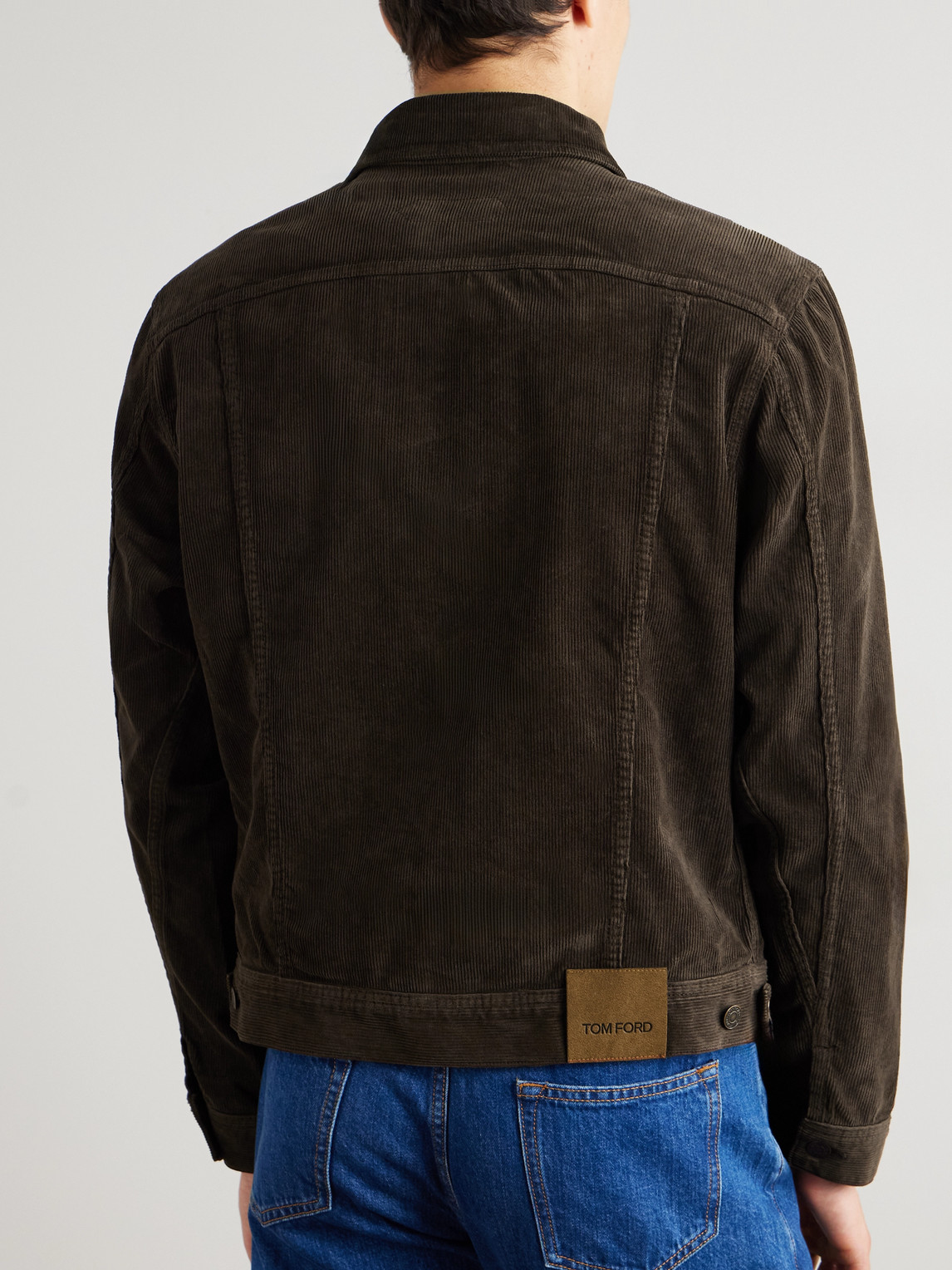 Tom Ford Slim-fit Cotton-blend Corduroy Jacket In Multi