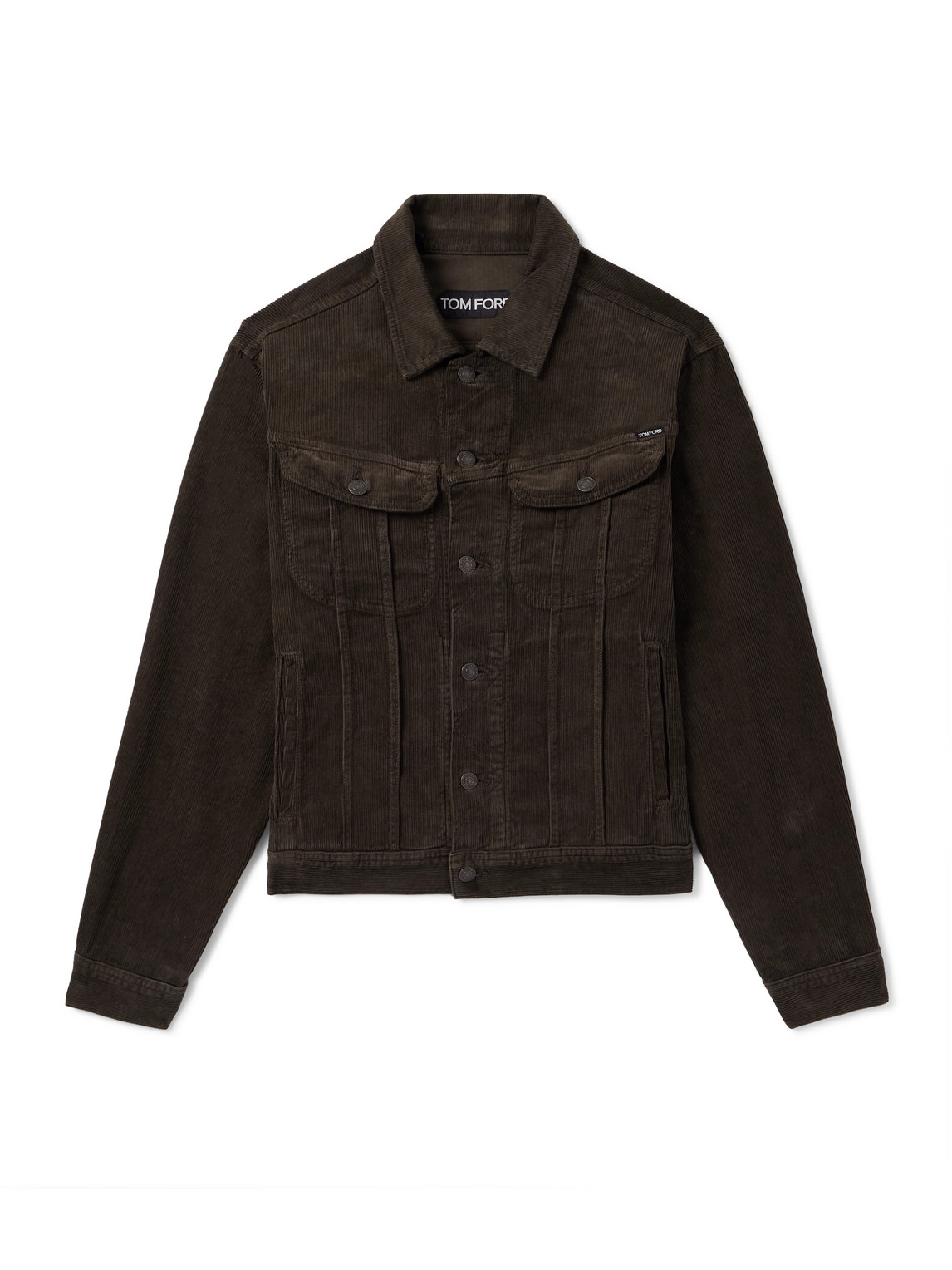 Tom Ford Slim-fit Cotton-blend Corduroy Jacket In Multi