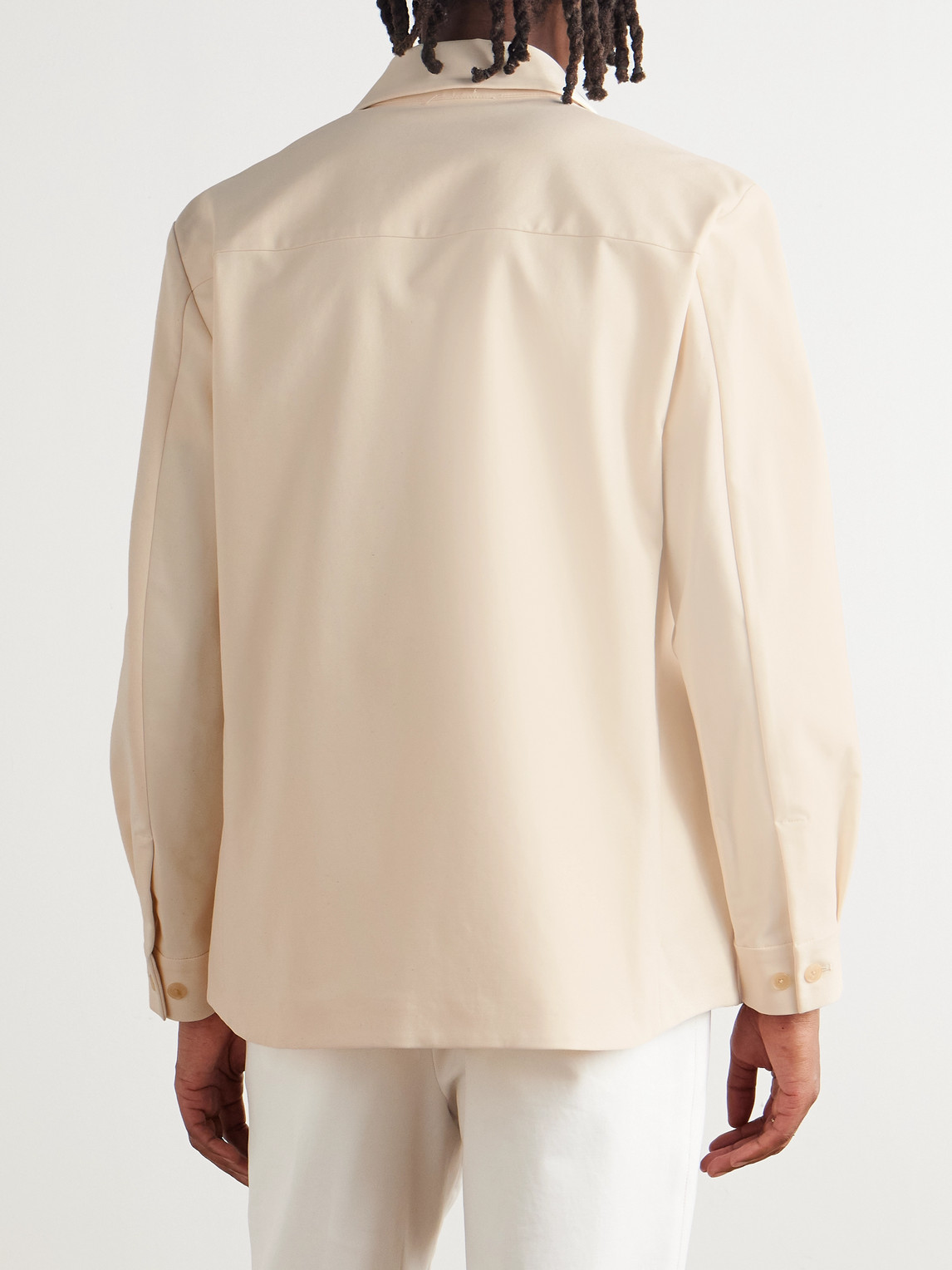 Umit Benan Jerome Cotton-blend Overshirt In White