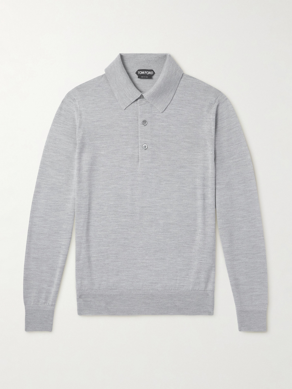 Tom Ford Slim-Fit Cashmere and Silk-Blend Polo Shirt - Men