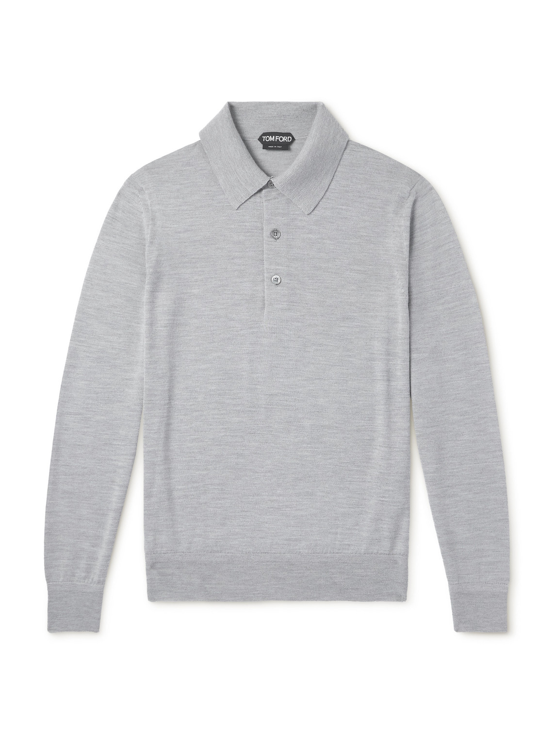 Slim-Fit Cashmere and Silk-Blend Polo Shirt