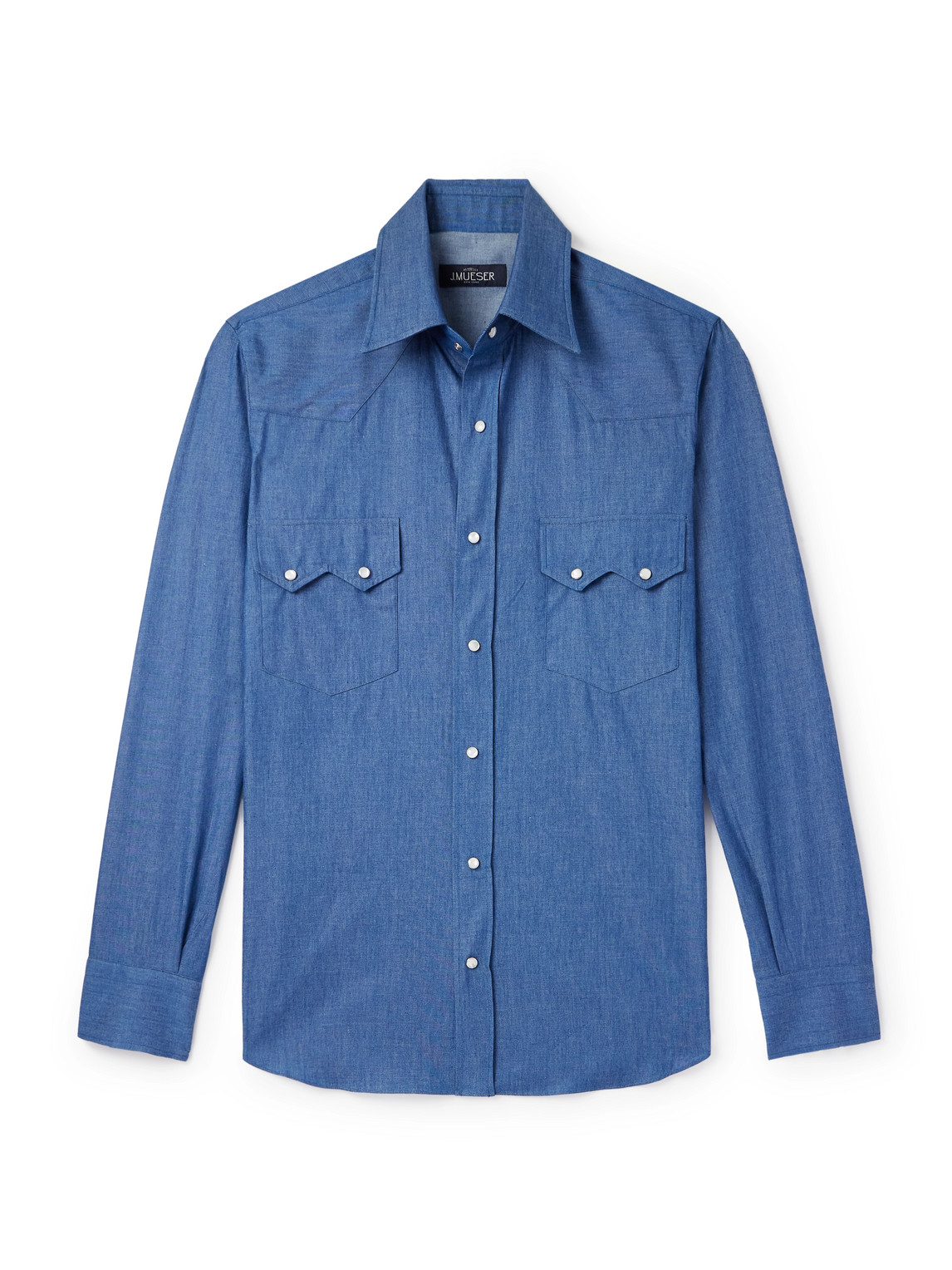 J. Mueser Neapolitan Slim-fit Cotton-chambray Shirt