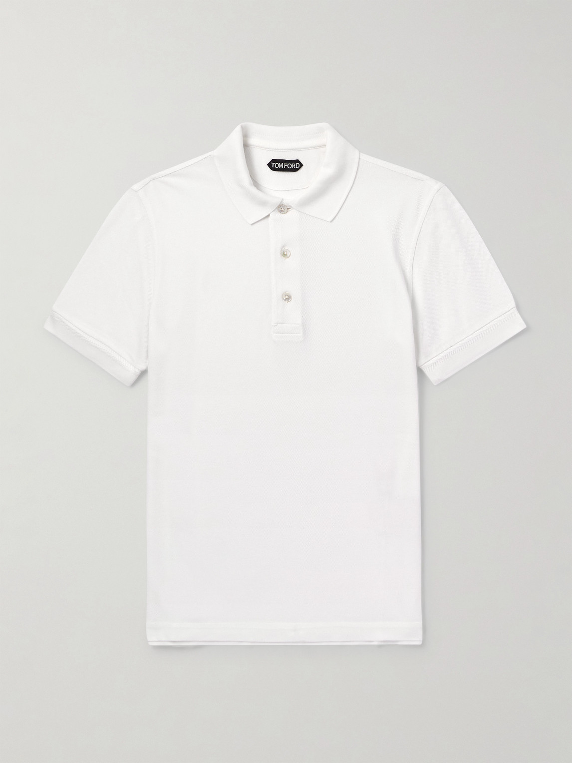 Tom Ford Slim-Fit Lyocell and Cotton-Blend Piqué Polo Shirt - Men