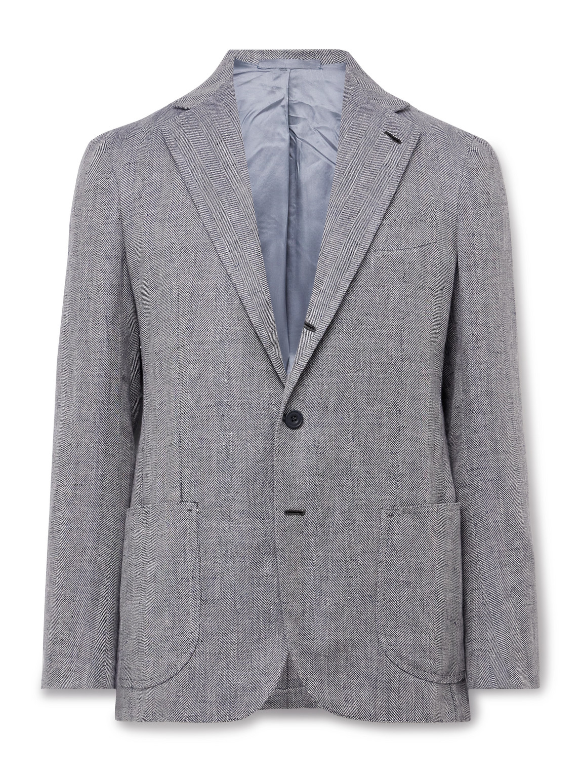 Waverly Herringbone Linen and Wool-Blend Blazer