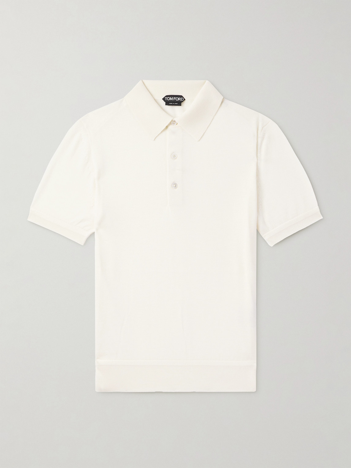 Tom Ford Cashmere and Silk-Blend Polo Shirt - Men