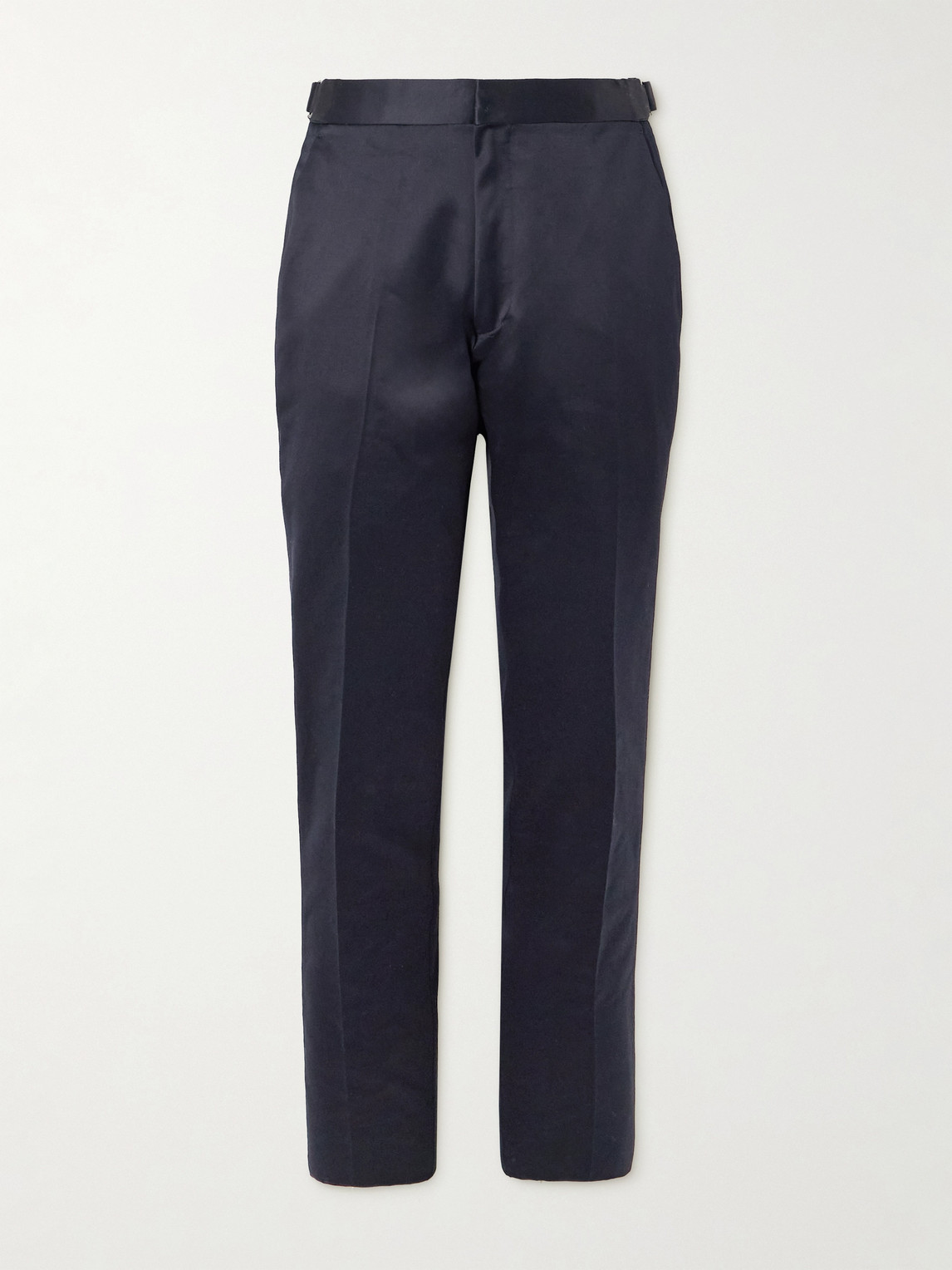 Tom Ford Dyllan Straight-Leg Cotton-Satin Trousers - Men