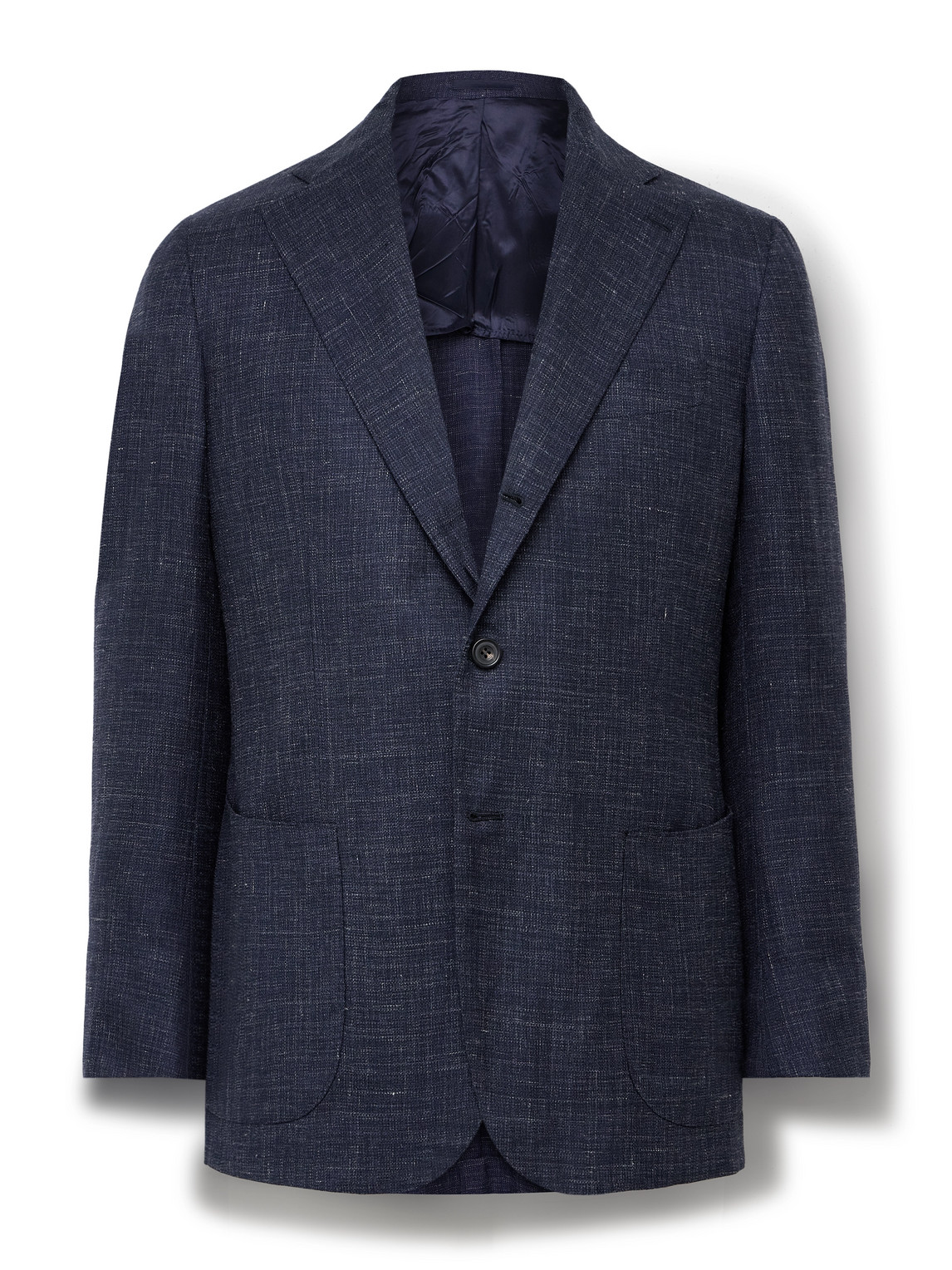 Slim-Fit Linen, Virgin Wool and Silk-Blend Blazer