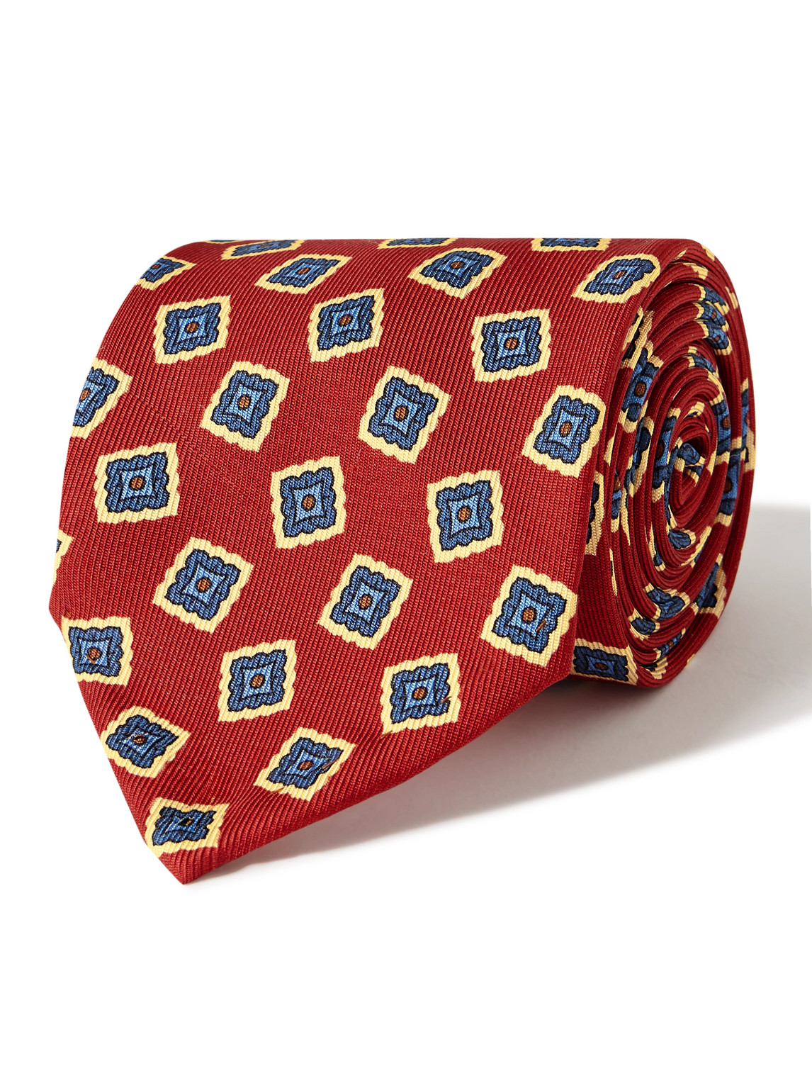 8cm Printed Silk Tie