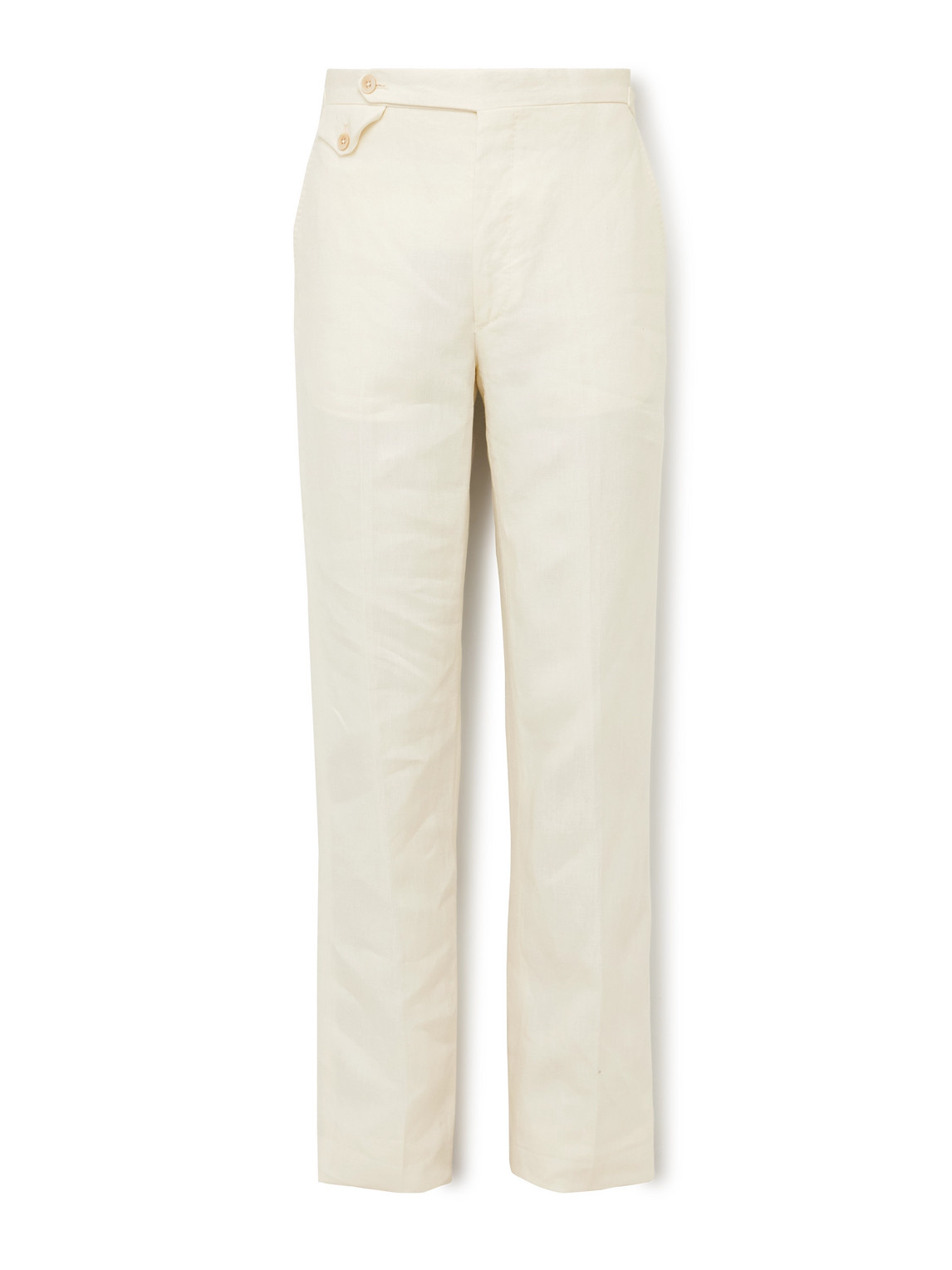 Waverly Slim-Fit Straight-Leg Linen Suit Trousers