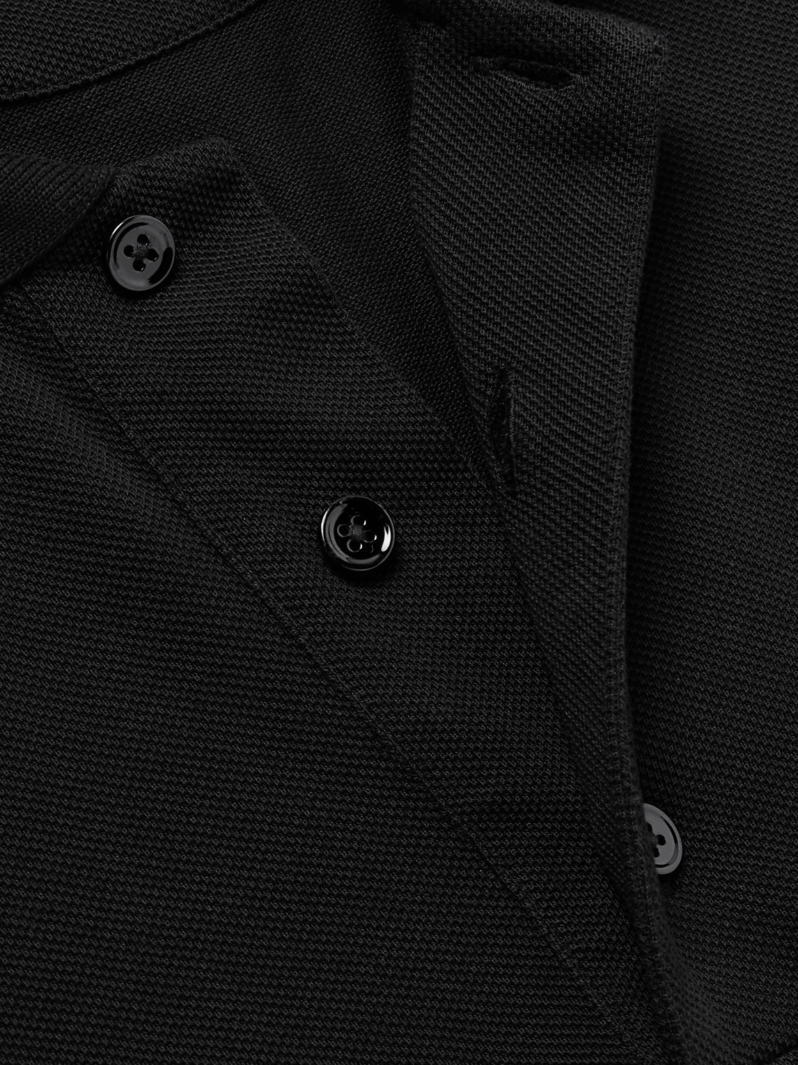 Tom Ford Slim-fit Lyocell And Cotton-blend Piqué Polo Shirt In Black