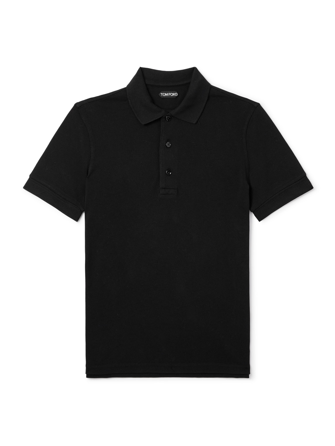 TOM FORD - Slim-Fit Garment-Dyed Cotton-Piqué Polo Shirt