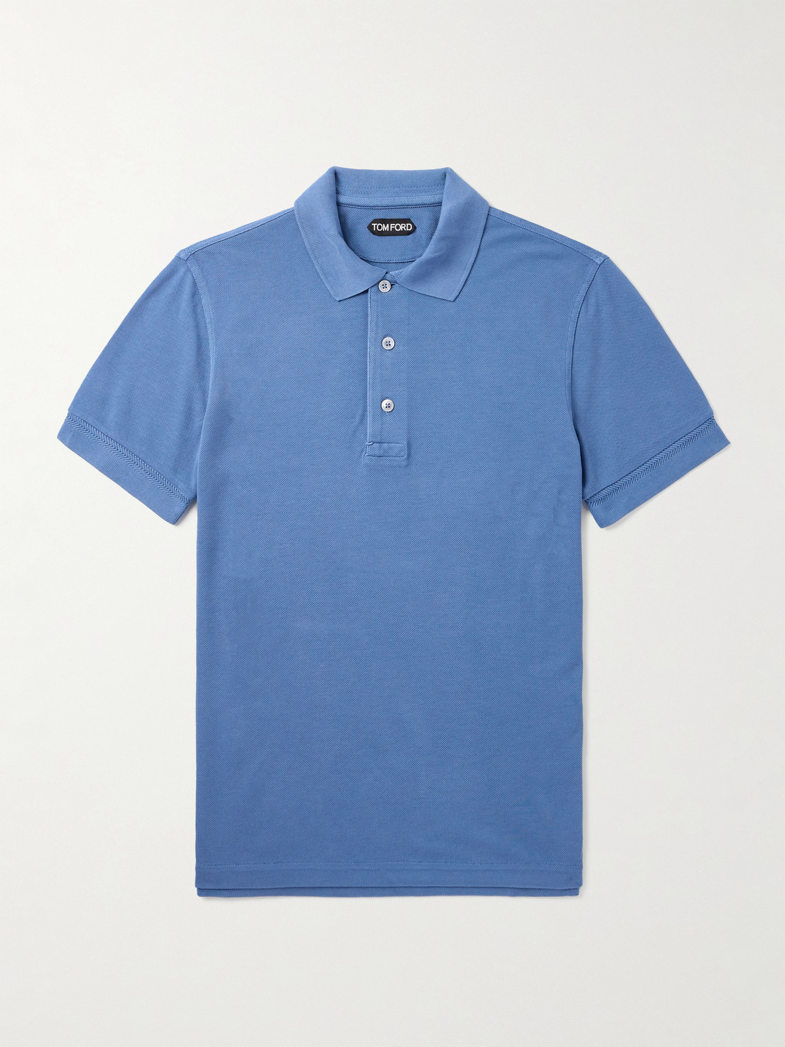 Tom Ford Slim-Fit Lyocell and Cotton-Blend Piqué Polo Shirt - Men