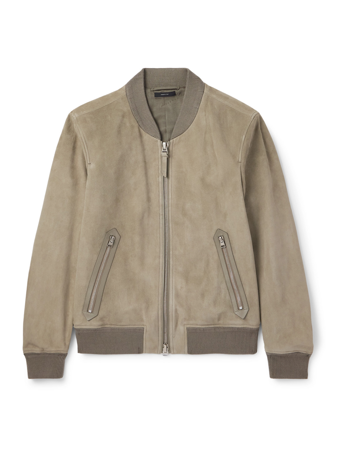 Suede Bomber Jacket