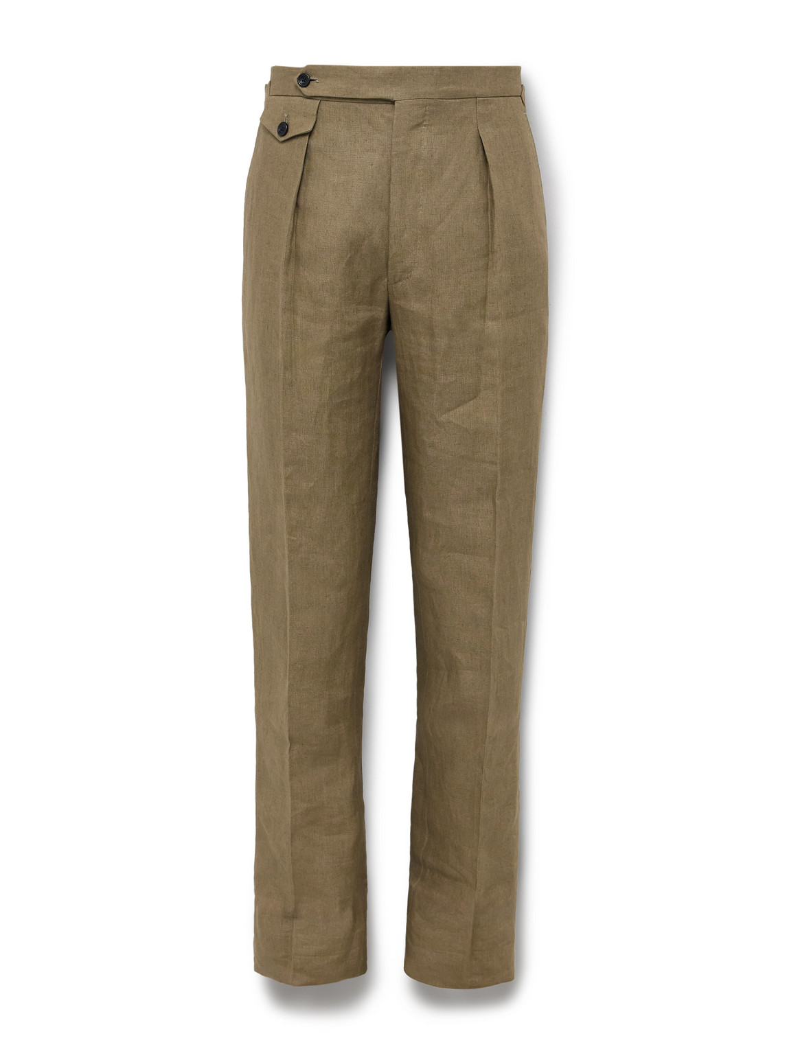 Waverly Slim-Fit Straight-Leg Linen Suit Trousers