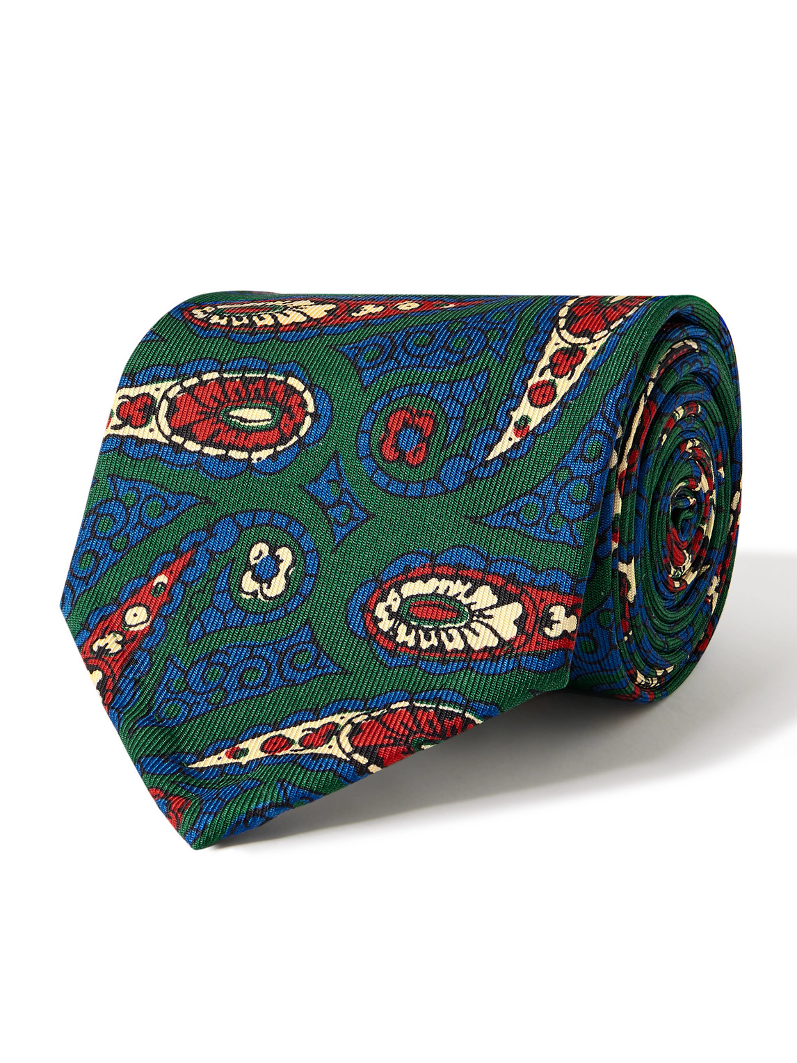 8cm Paisley-Print Silk-Twill Tie