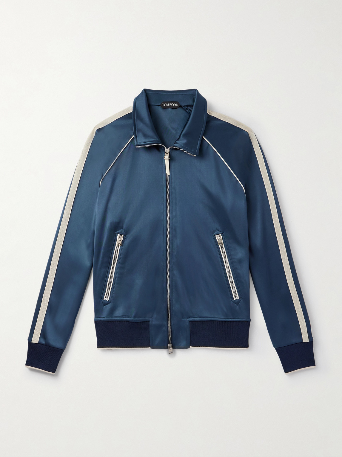 Tom Ford Striped Tech-Jersey Track Jacket - Men