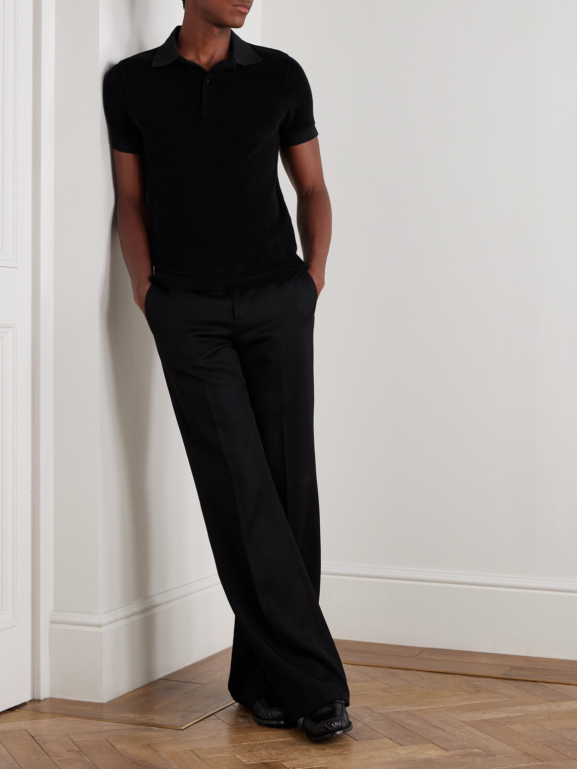 Slim-Fit Cotton-Blend Terry Polo Shirt — 2