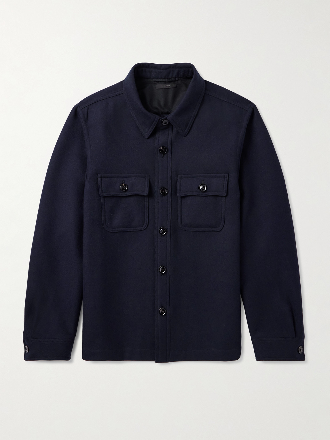 Tom Ford Wool and Silk-Blend Twill Overshirt - Men