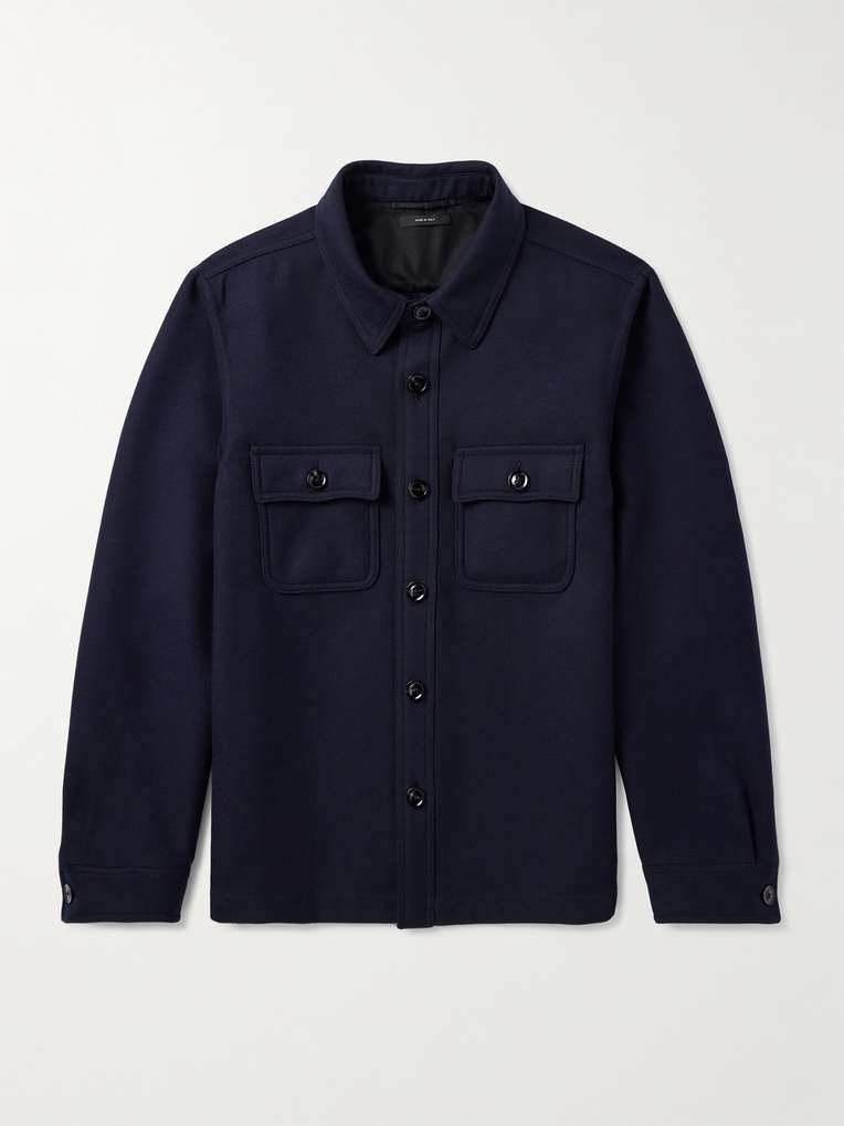 Tom Ford — Wool and Silk-Blend Twill Overshirt
