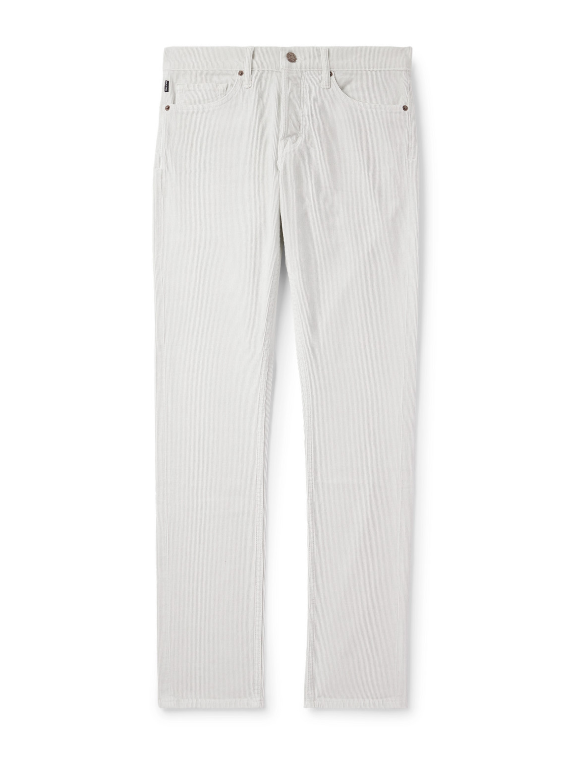 Slim-Fit Cotton-Blend Corduroy Trousers