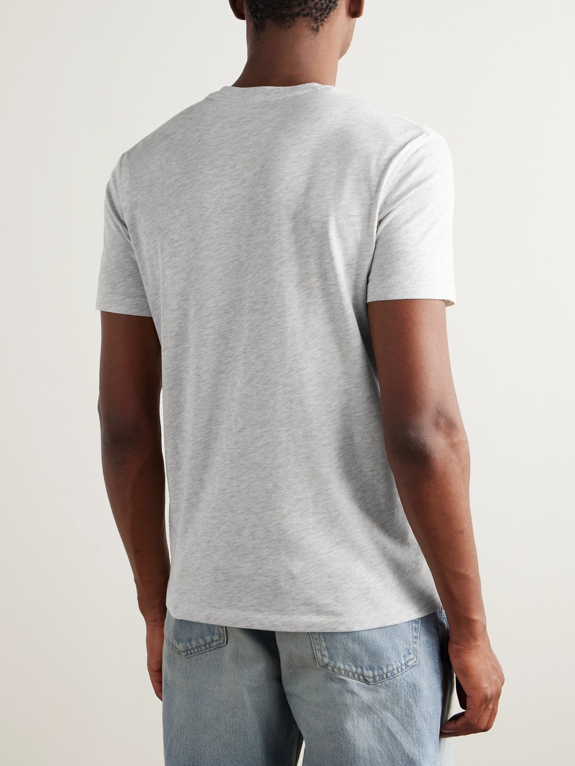 Tom Ford Cotton-blend Jersey T-shirt In White