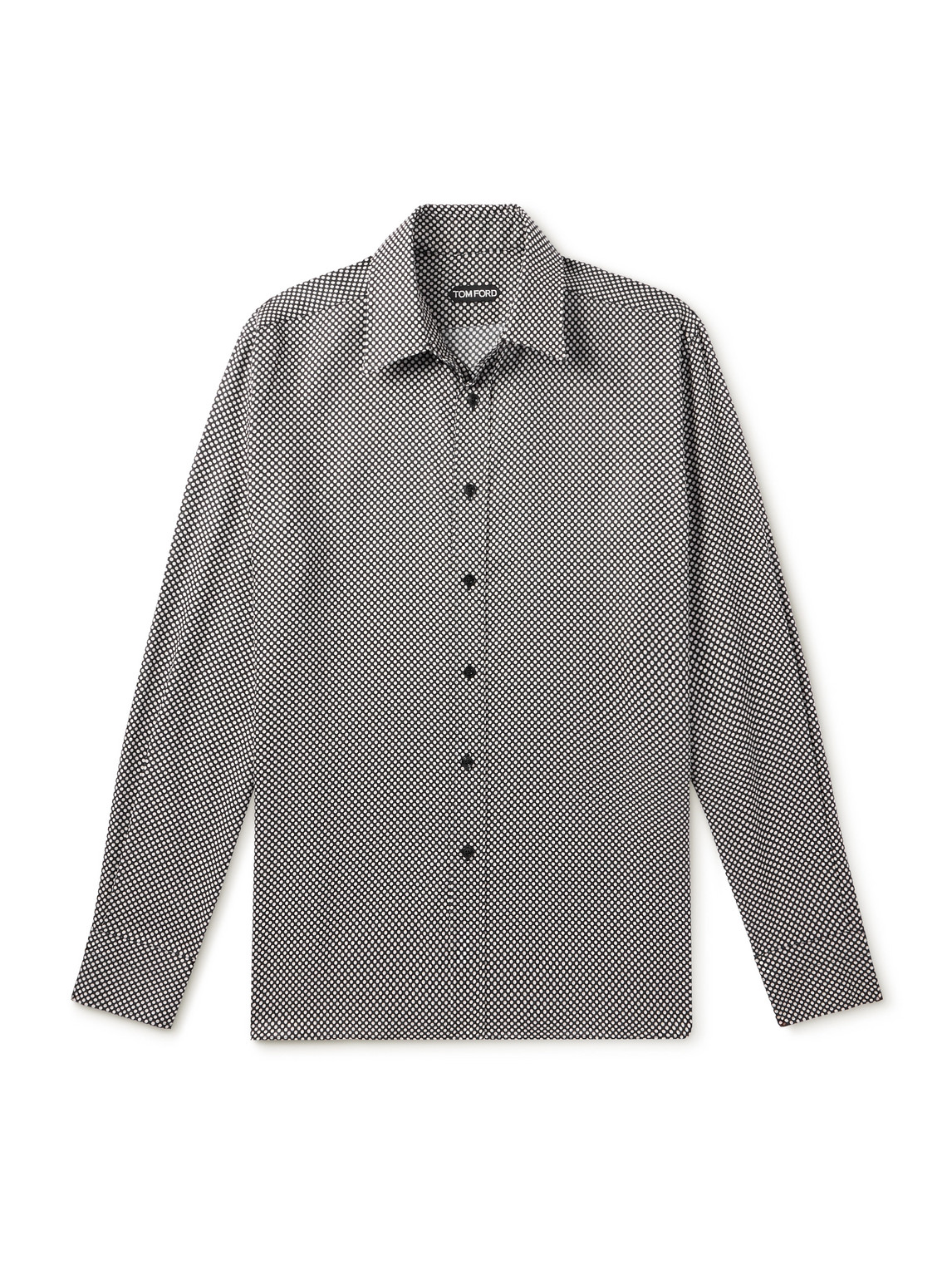 Polka-Dot Lyocell Shirt