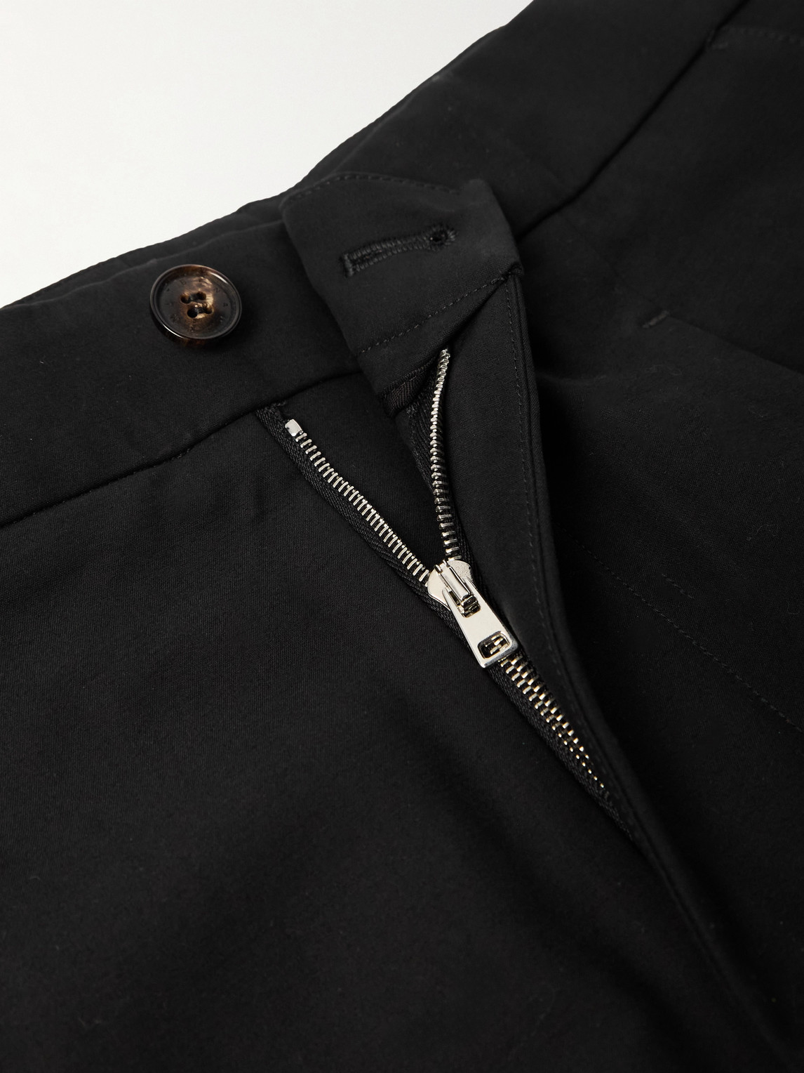 Umit Benan Carpenter Straight-leg Cotton-blend Trousers In Black