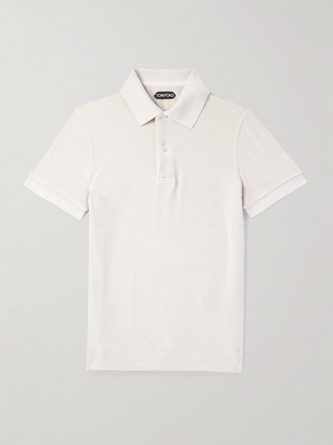 Tom Ford Slim-Fit Cotton-Blend Terry Polo Shirt - Men