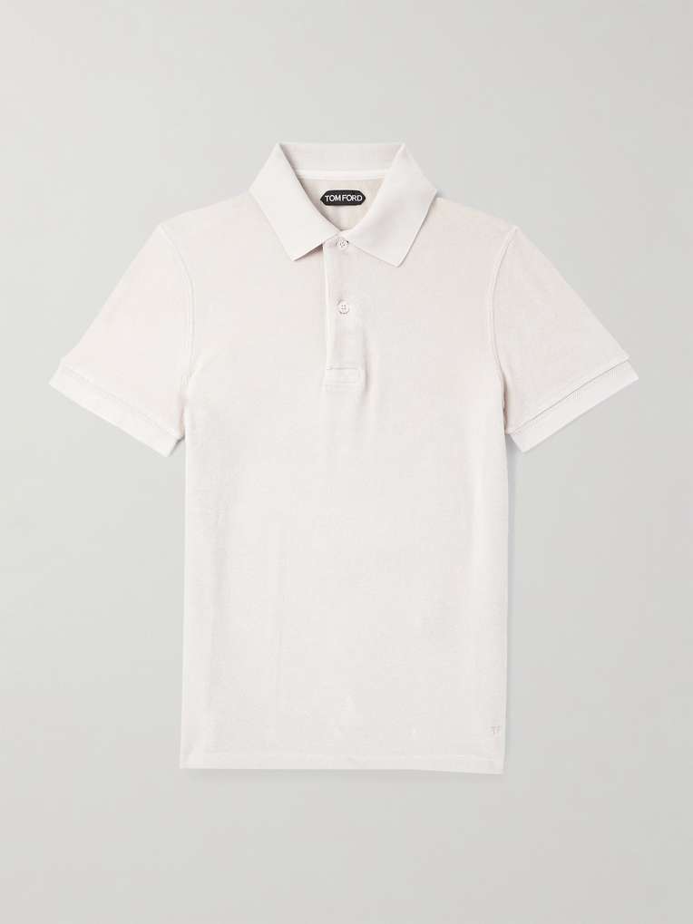 Tom Ford — Slim-Fit Cotton-Blend Terry Polo Shirt