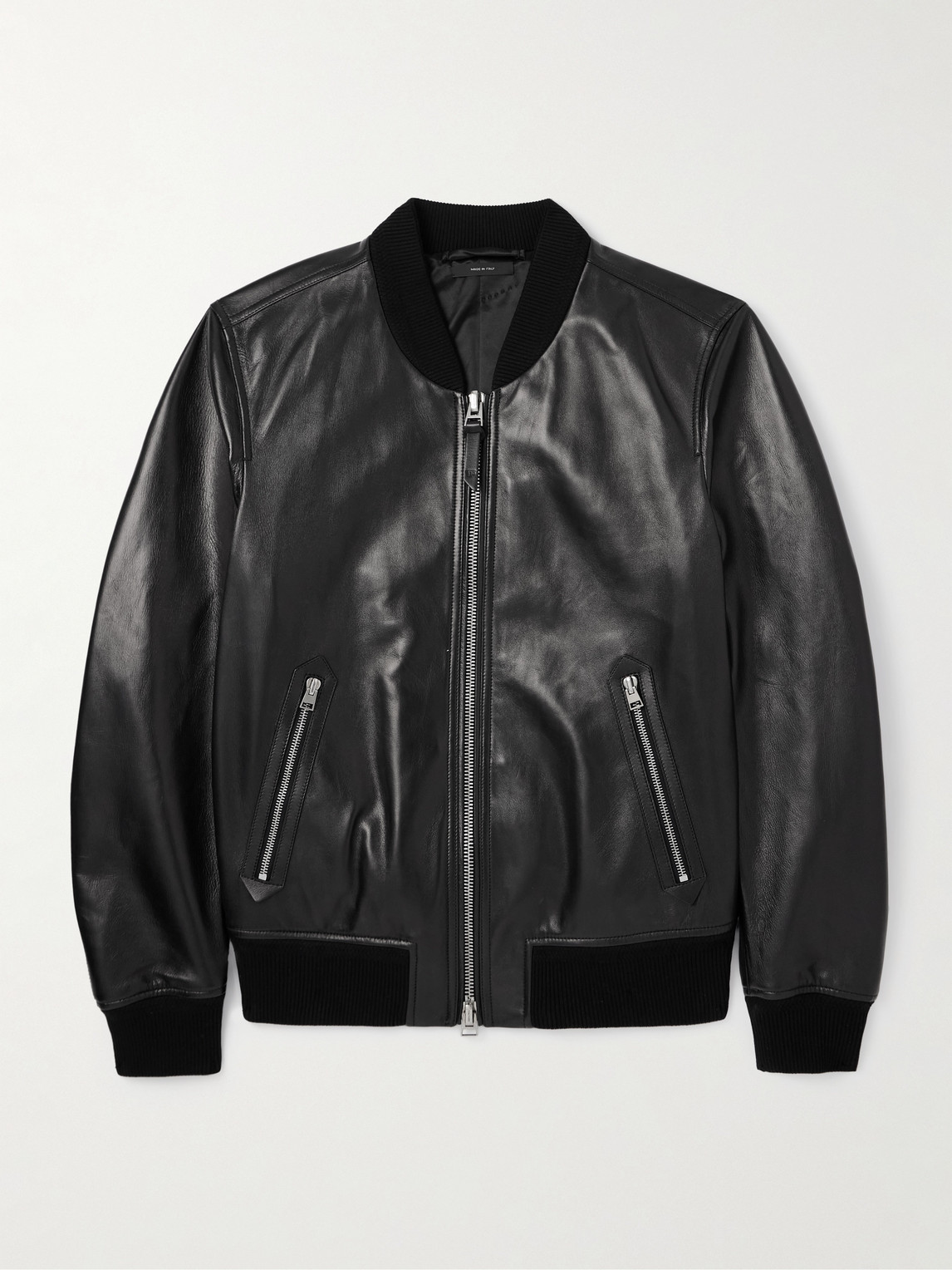 Tom Ford Leather Bomber Jacket - Men