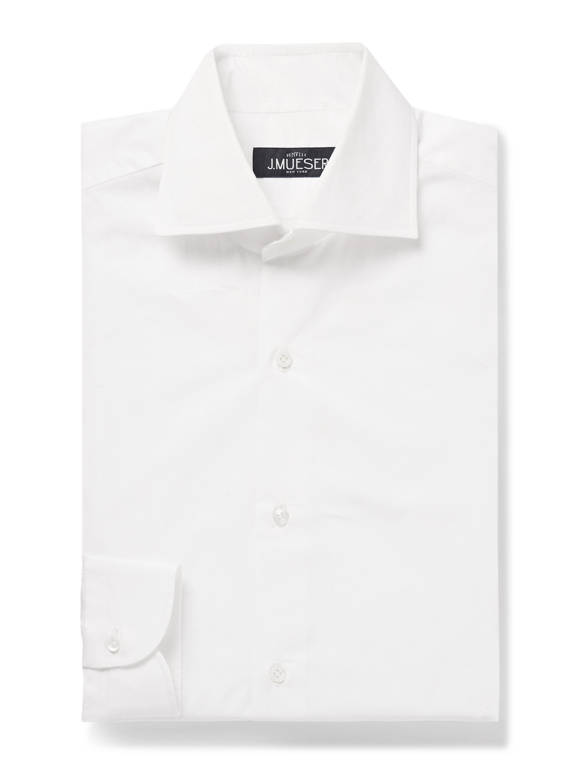 Slim-Fit Cutaway-Collar Cotton-Poplin Shirt