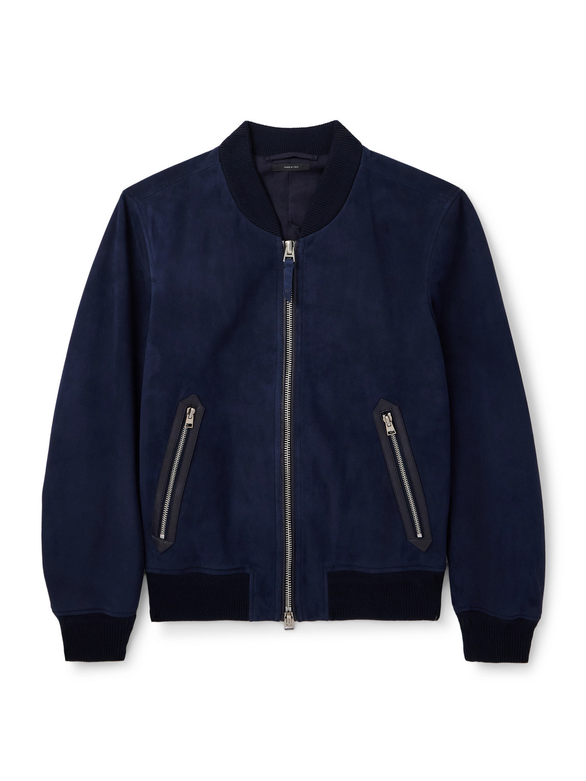 Suede Bomber Jacket