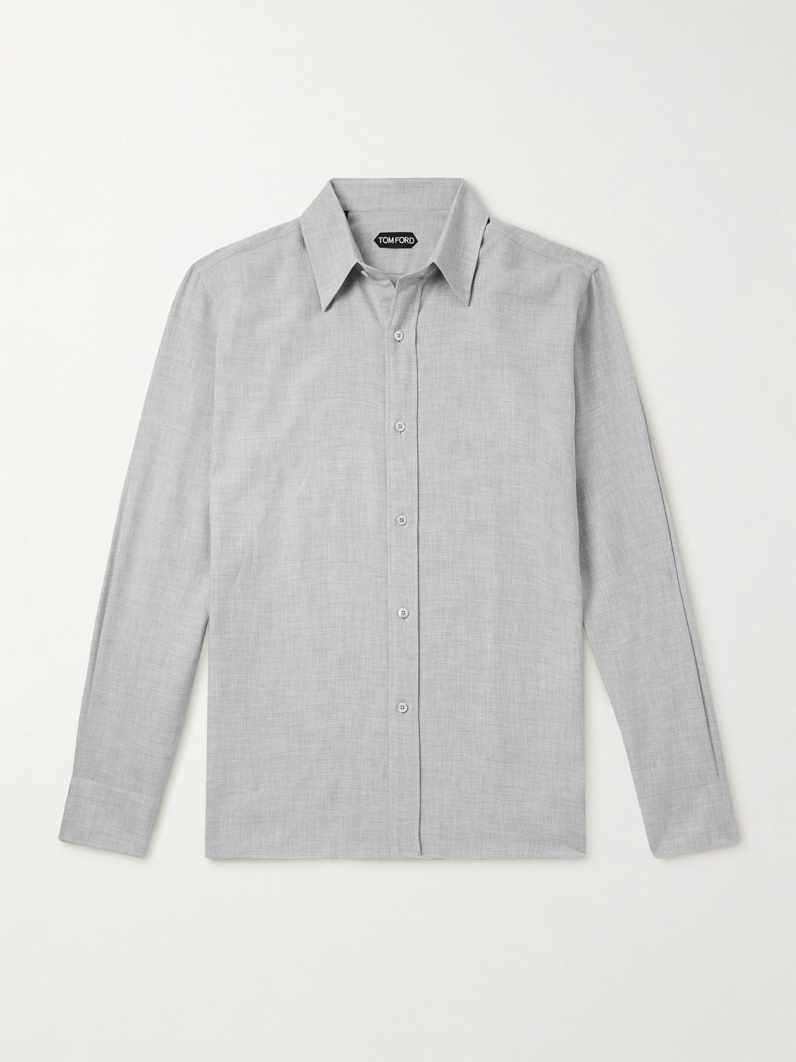 Tom Ford Slim-Fit Cotton and Cashmere-Blend Shirt - Men