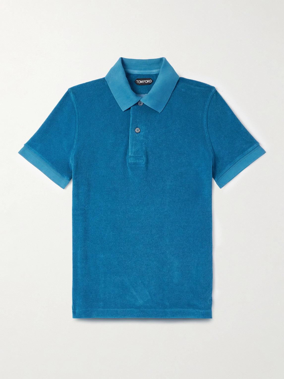 Tom Ford Slim-Fit Cotton-Blend Terry Polo Shirt - Men