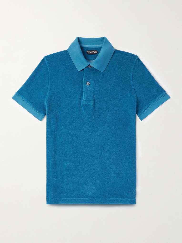 Tom Ford — Slim-Fit Cotton-Blend Terry Polo Shirt
