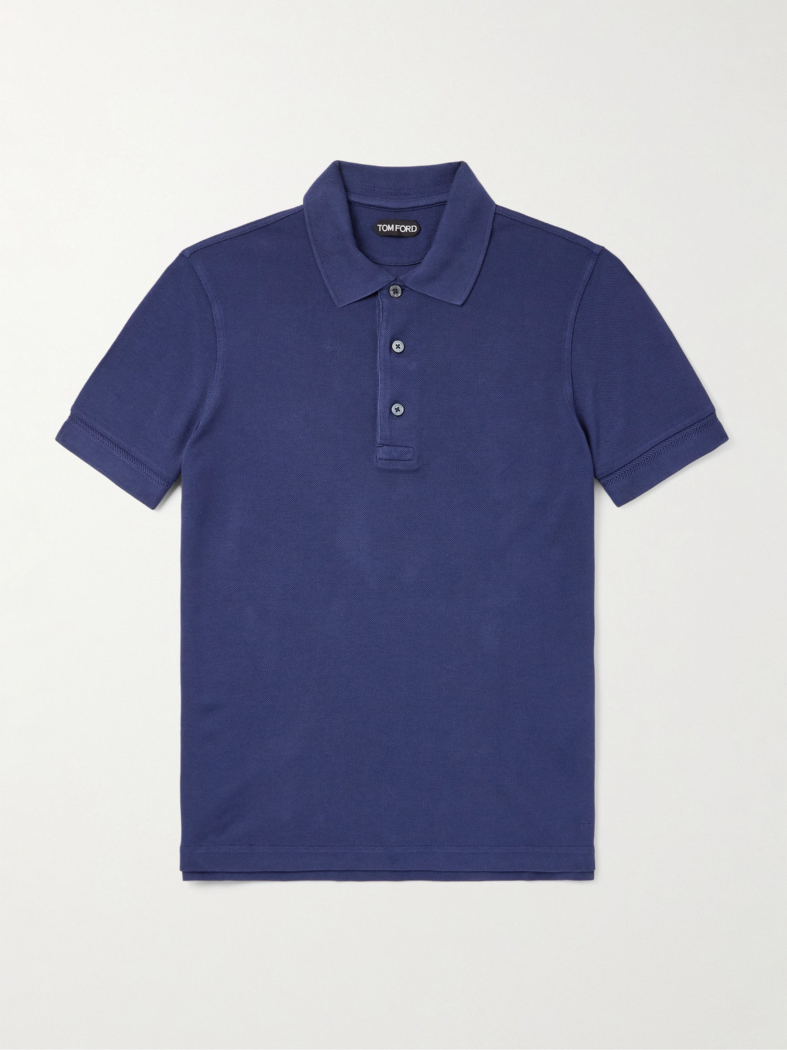 Tom Ford Slim-Fit Lyocell and Cotton-Blend Piqué Polo Shirt - Men