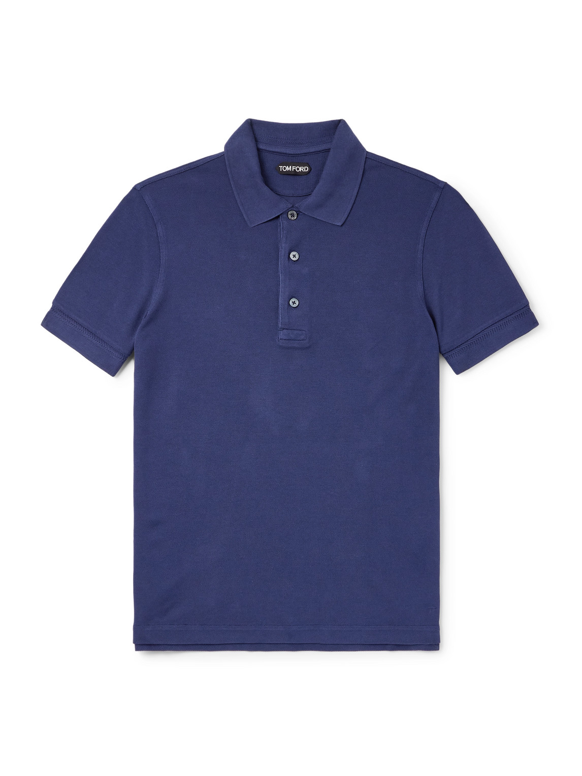 TOM FORD - Slim-Fit Garment-Dyed Cotton-Piqué Polo Shirt