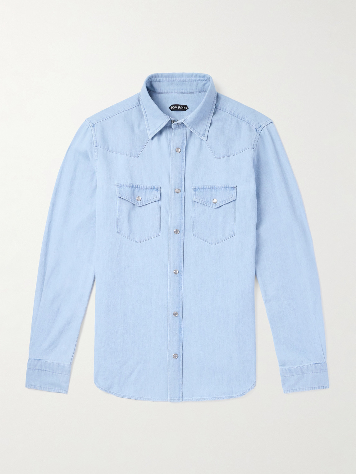 Tom Ford Cotton-Chambray Western Shirt - Men