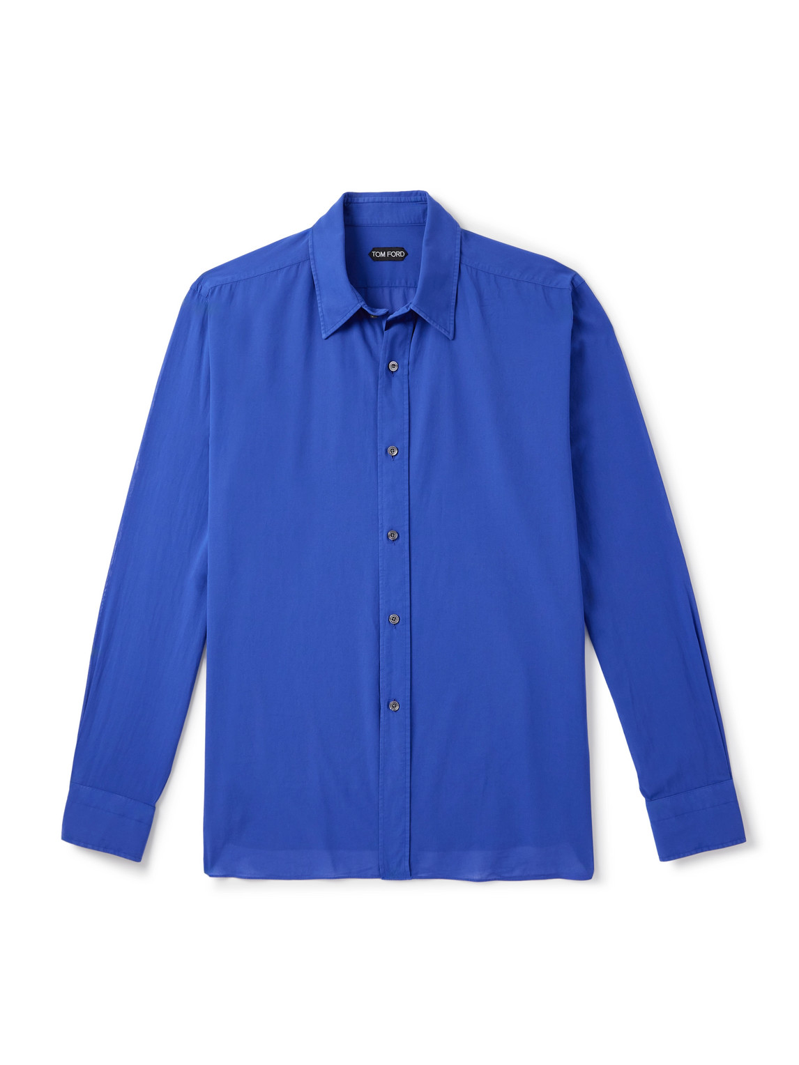 Tom Ford Cotton-voile Shirt In Blue