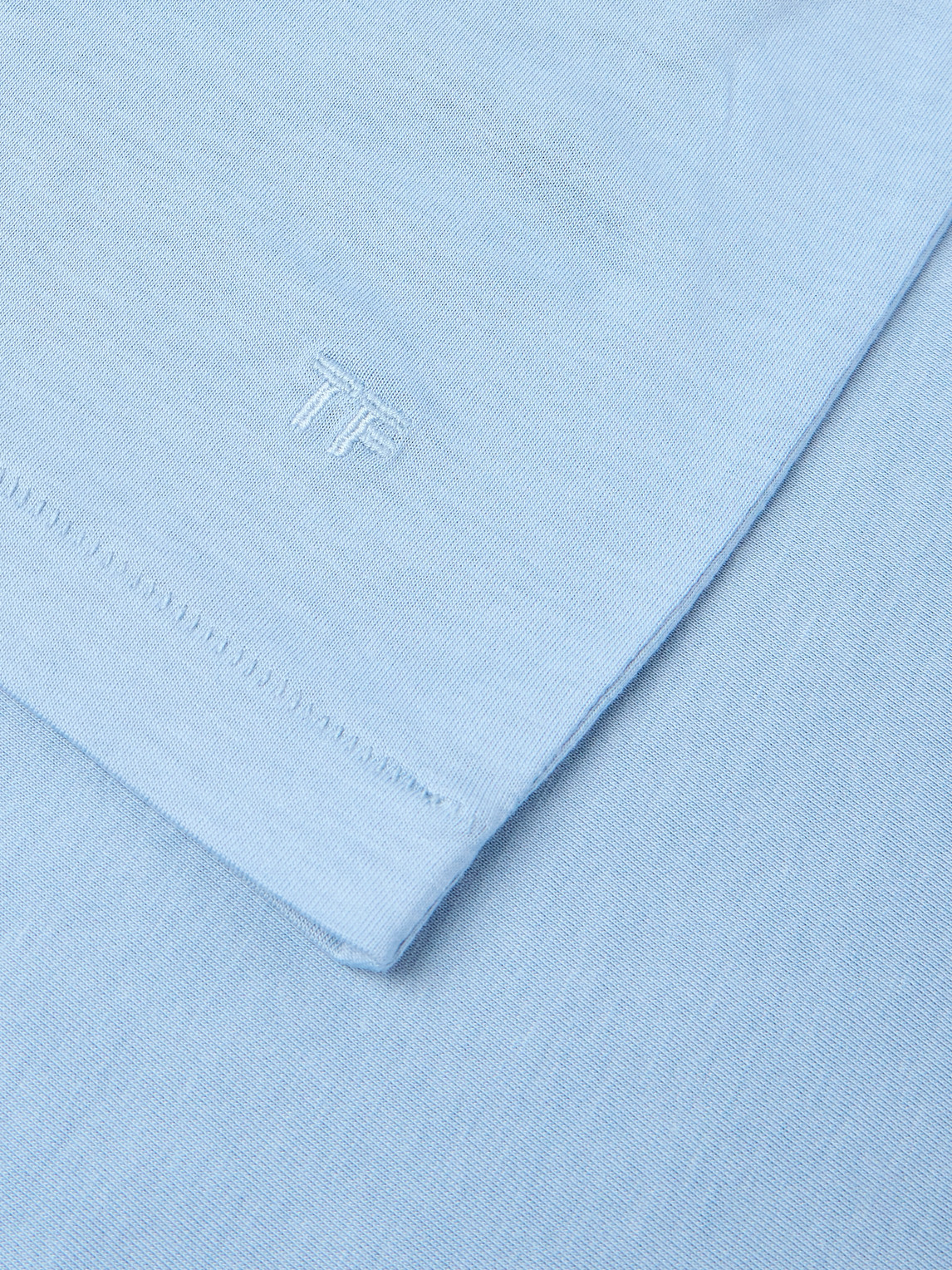 Tom Ford Lyocell And Cotton-blend Jersey T-shirt In Blue