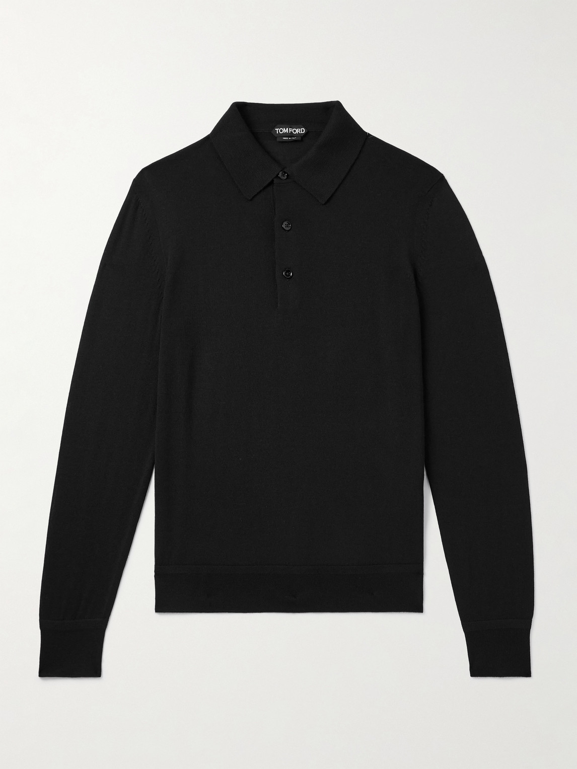 Tom Ford Slim-Fit Cashmere and Silk-Blend Polo Shirt - Men