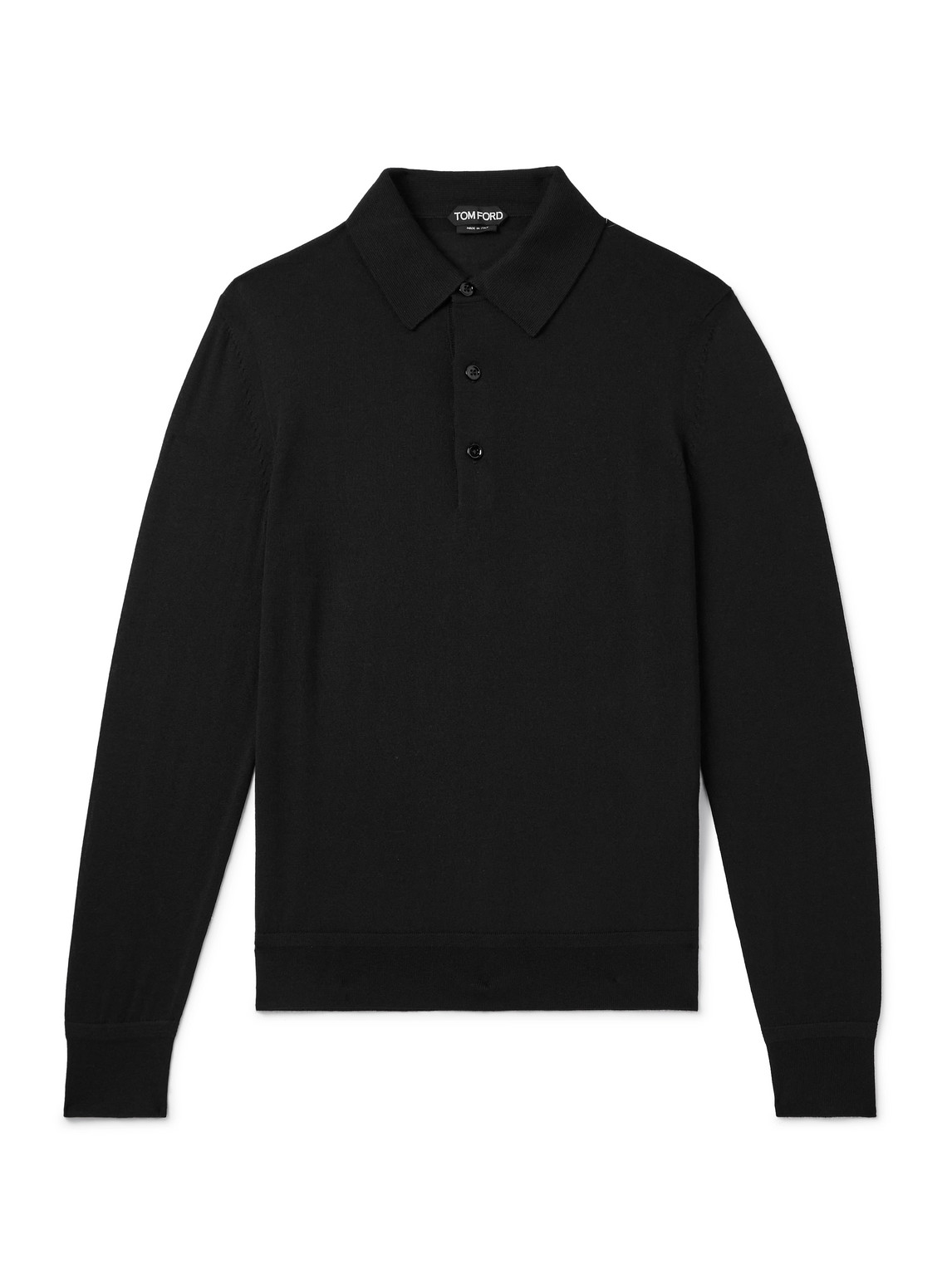 Slim-Fit Cashmere and Silk-Blend Polo Shirt