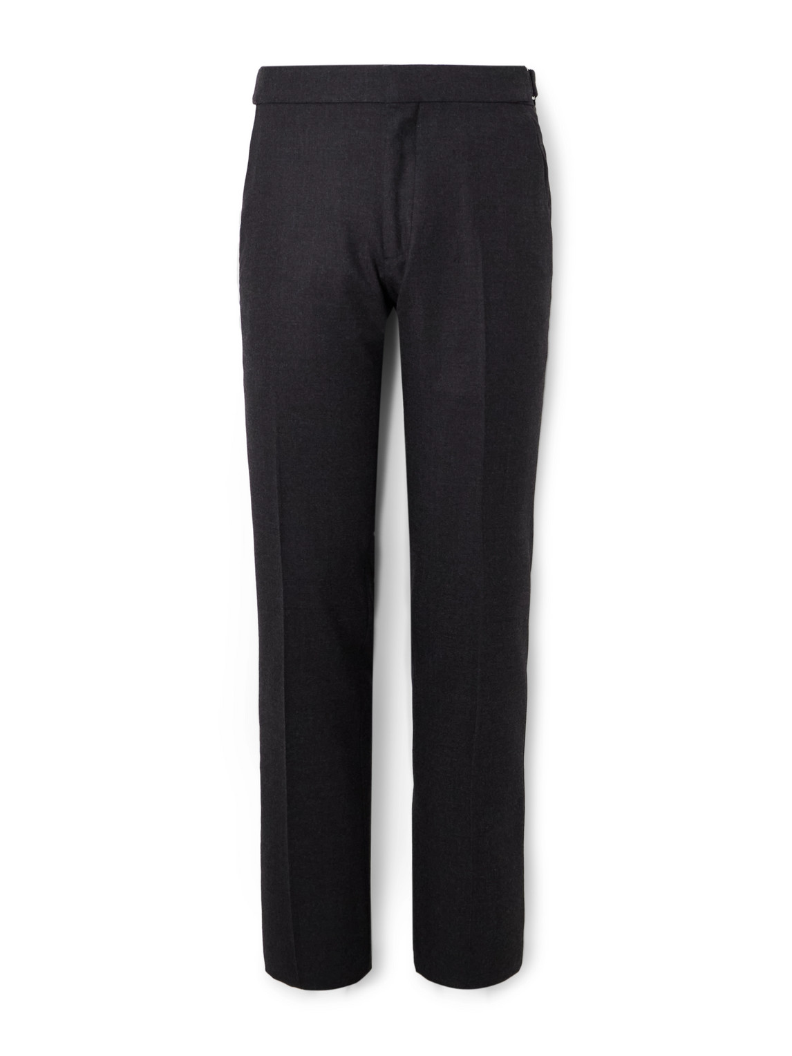 Dyllan Slim-Fit Straight-Leg Stretch-Wool Flannel Trousers
