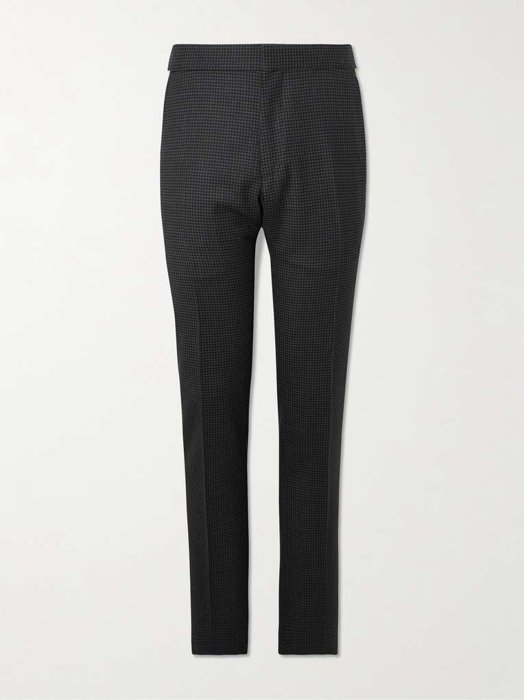 Tom Ford — Dyllan Slim-Fit Houndstooth Wool-Blend Suit Trousers