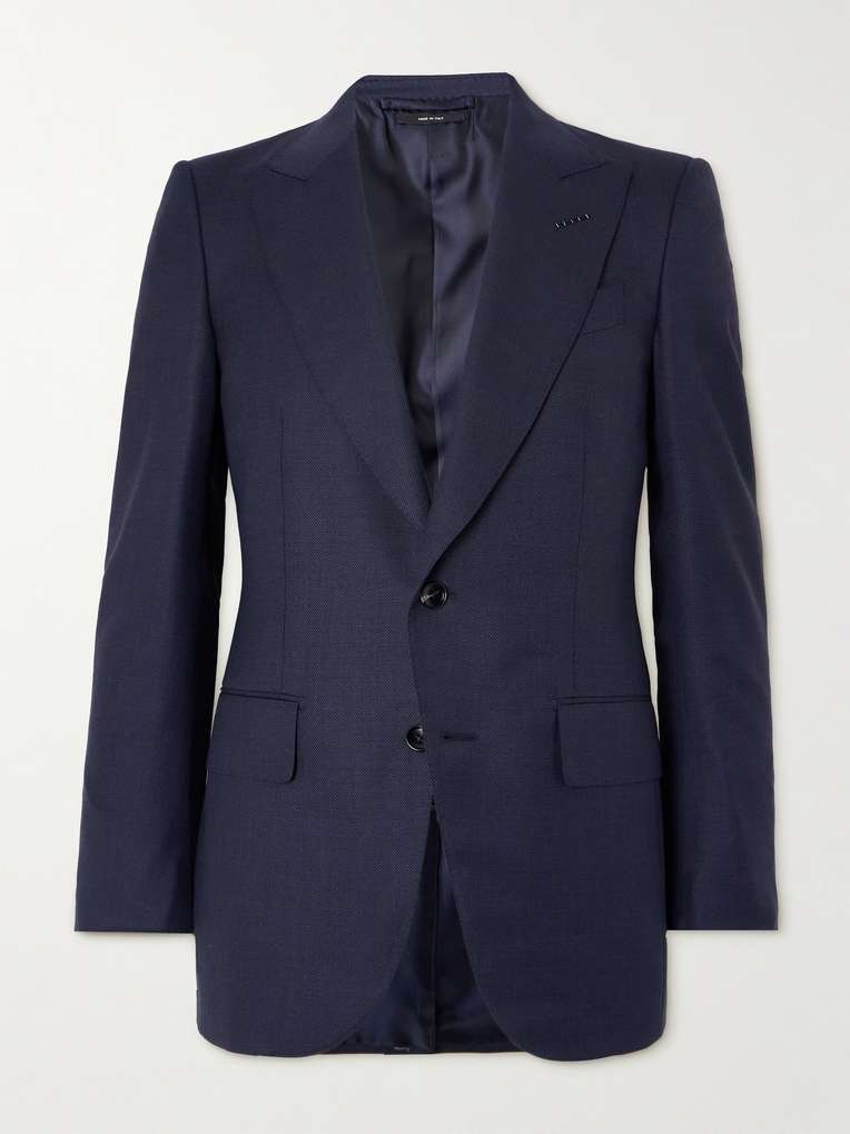 TOM FORD Dyllan Super 130s Grain de Poudre Wool Suit Jacket