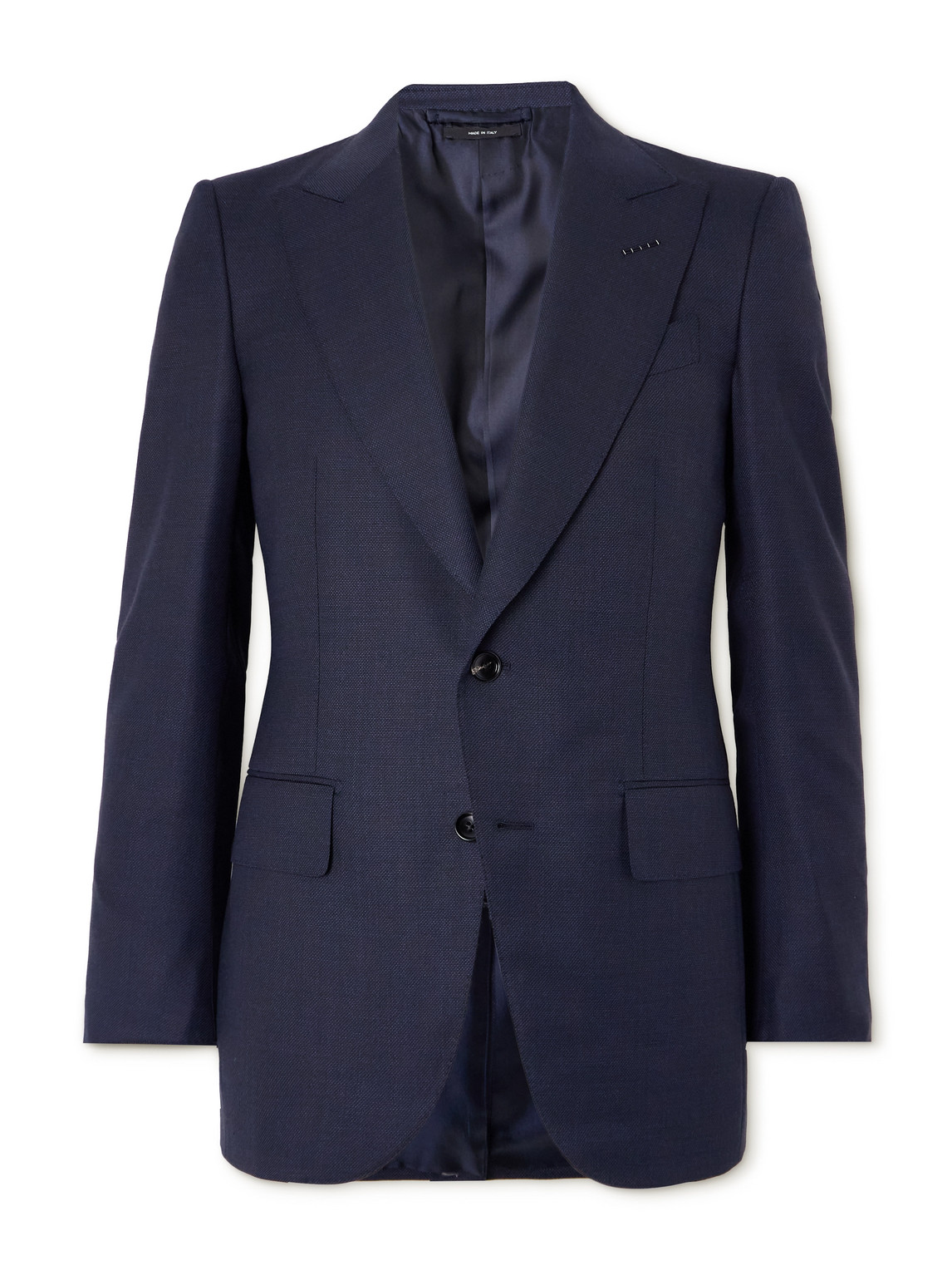 Tom Ford Dyllan Super 130s Grain De Poudre Wool Suit Jacket In Blue