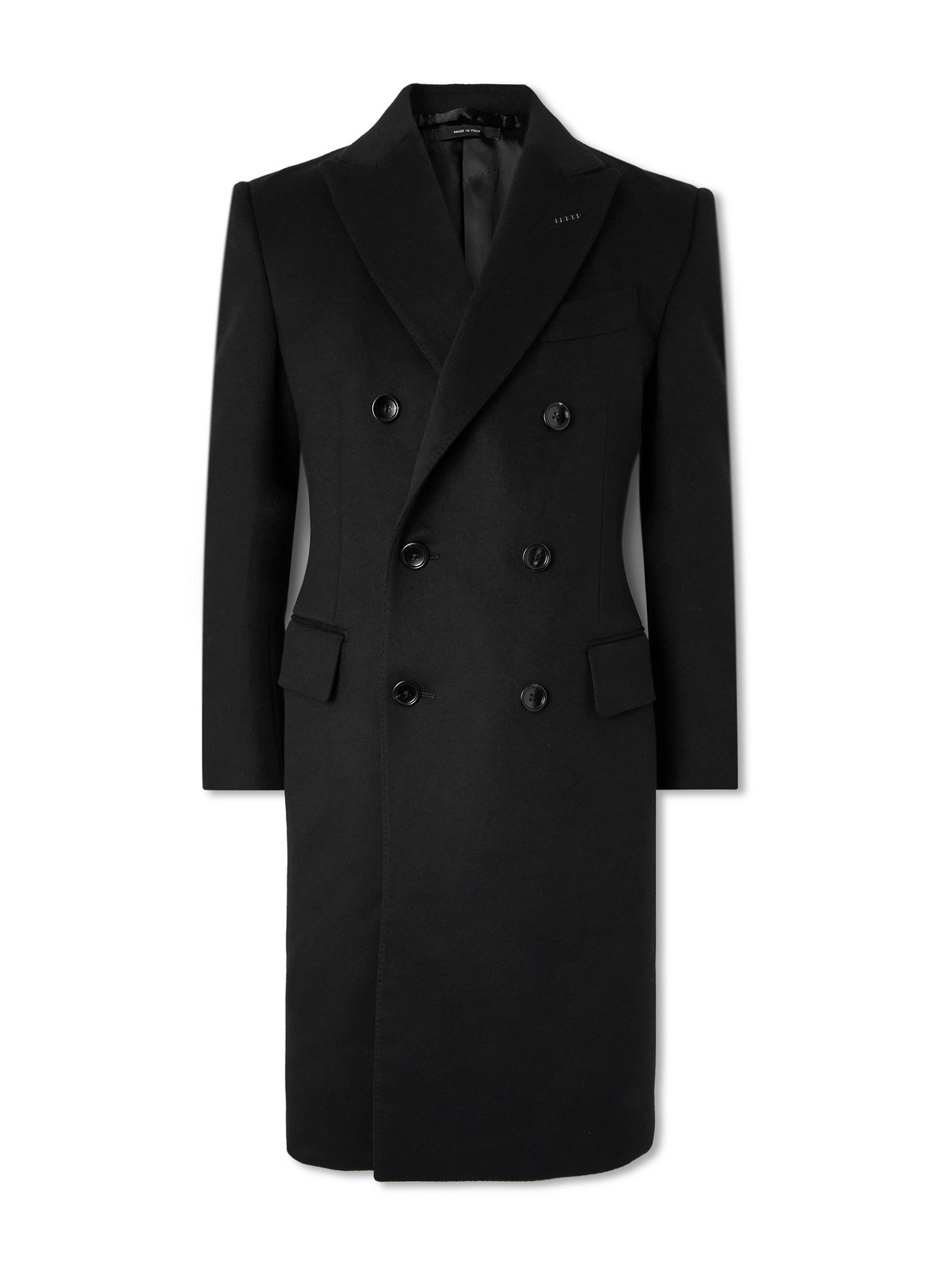 Double-Breasted Wool and Cashmere-Blend Coat